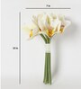 White Polyester Radiant Orchid Artificial Flowers