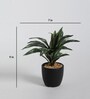 Fabric Brown Dracaena Bonsai With Ceramic Pot Artificial Plants