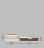 Pollo King Size Bed in Wenge & White Finish with Box Storage