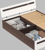 Pollo King Size Bed in Wenge & White Finish with Box Storage