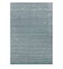 Grey Solid Wool 4 ft x 6 ft Hand Woven Carpet