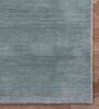 Grey Solid Wool 5 ft x 8 ft Hand Woven Carpet