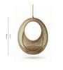 Polo Wicker Outdoor Swing In Camel Skin Finish