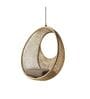 Polo Wicker Outdoor Swing In Camel Skin Finish