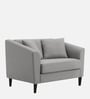 Polon Fabric 1 Seater Sofa In Light Grey Colour