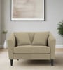 Polon Fabric 1 Seater Sofa In Honey Beige Colour