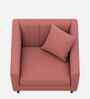Polon Fabric 1 Seater Sofa in Salmon Pink Color
