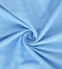 Blue Stripes 300 TC Cotton Blend King Sized Bed Sheets with 2 Pillow Covers