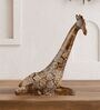 Brown Poly Resin Giraffe Showpiece