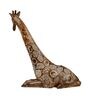 Brown Poly Resin Giraffe Showpiece