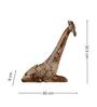 Brown Poly Resin Giraffe Showpiece