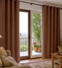 Moon Light Polycotton Blackout Solid Curtains 7 Feet Long Set of 2