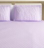 Purple Abstract 144 TC Poly Cotton Queen Sized Bed Sheets with 2 Pillow Covers