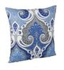 Blue Polycotton Ethnic Motif 16x16 inches Cushion Cover (5Pc)