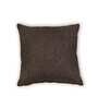 Brown Solid Polyester 16 x 16 Inches Cushion Cover