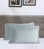 Blue Solid 200TC Polyester 30 x 20 Inches Pillow Covers (Set of 2)