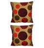 Polyester Geometric Pattern 16x16 Inch Cushion Covers (Set Of 2)