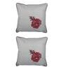 Traditional Polyester Woven Pattern 16x16 Inch Cushion Covers (Set Of 2)