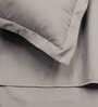 Taupe Solid 220 TC Polyester Queen Sized Bed Sheets with 2 Pillow Covers