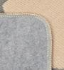 Beige Polyester 20 x 72 Inches Hand Tufted Floor Runner