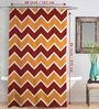 Multicolour Chevron Pattern Polyester Shower Curtains
