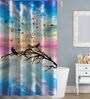 Multicolour Abstract Pattern Polyester Shower Curtains