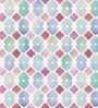 Blue Polyester Blackout 7 Feet Eyelet Curtain (1 Piece)