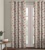 Pink Polyester Blackout 9 Feet Eyelet Curtain (1 Piece)