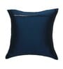 Blue Solid Polyester 12 x 12 Inches Cushion Cover