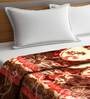 Red Polyester 600 GSM Double Bed AC Room Blanket