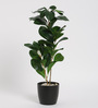 Polyester Faux Artificial Plant With Pot