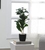 Polyester Faux Artificial Plant With Pot