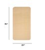 Beige Polyester Foldable Anti Skid 5 ft x 1.65 ft Yoga Mat