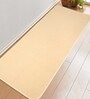 Beige Polyester Foldable Anti Skid 5 ft x 1.65 ft Yoga Mat