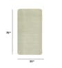 Green Polyester Foldable Anti Skid 5 ft x 1.6 ft Yoga Mat