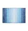 Aqua Polyester Geometric 60x40 cm Bath Mat