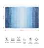 Aqua Polyester Geometric 60x40 cm Bath Mat