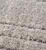 Polyester Geometric Machine Made Carpet, 5 X 7 Feet, Grey