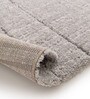 Polyester Geometric Machine Made Carpet, 5 X 7 Feet, Grey