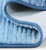 Polyester Machine Made  60 x 40 Inches Bath Mat, Aqua