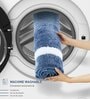 Polyester Machine Made  60 x 40 Inches Bath Mat, Ashley Blue