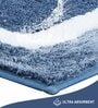 Polyester Machine Made  60 x 40 Inches Bath Mat, Ashley Blue
