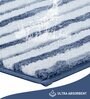 Polyester Machine Made  60 x 40 Inches Bath Mat, Ashley Blue