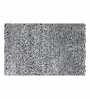 Polyester Machine Made  60 x 40 Inches Bath Mat, Black White