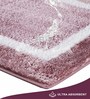 Polyester Machine Made  60 x 40 Inches Bath Mat, Blush