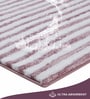 Polyester Machine Made  60 x 40 Inches Bath Mat, Blush