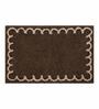 Polyester Machine Made  60 x 40 Inches Bath Mat, Chocolate