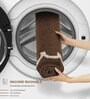 Polyester Machine Made  60 x 40 Inches Bath Mat, Chocolate