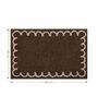 Polyester Machine Made  60 x 40 Inches Bath Mat, Chocolate
