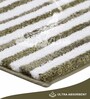 Polyester Machine Made  60 x 40 Inches Bath Mat, Olive